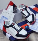 Mens Navy Blue White Sneakers