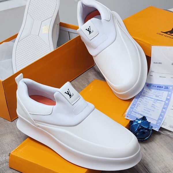 Mens White Slip On Sneakers