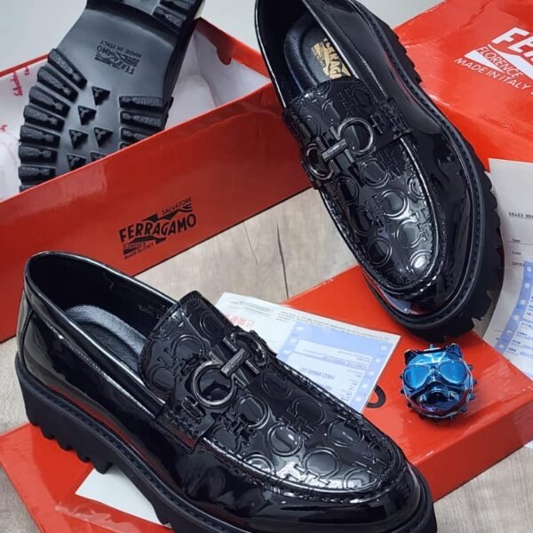 Patent Leather Gancini Loafers