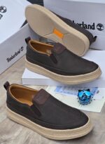 Timberland Olive Suede Slip-On Shoes