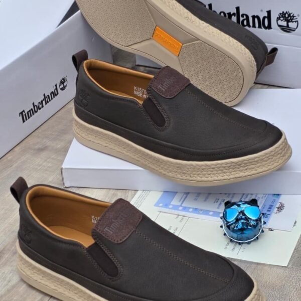 Timberland Olive Suede Slip-On Shoes