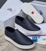 US Polo Assn Brown Slip On Platform Sneakers