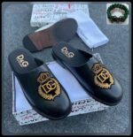 Dolce Gabbana White Luxury Slip On Half Shoes