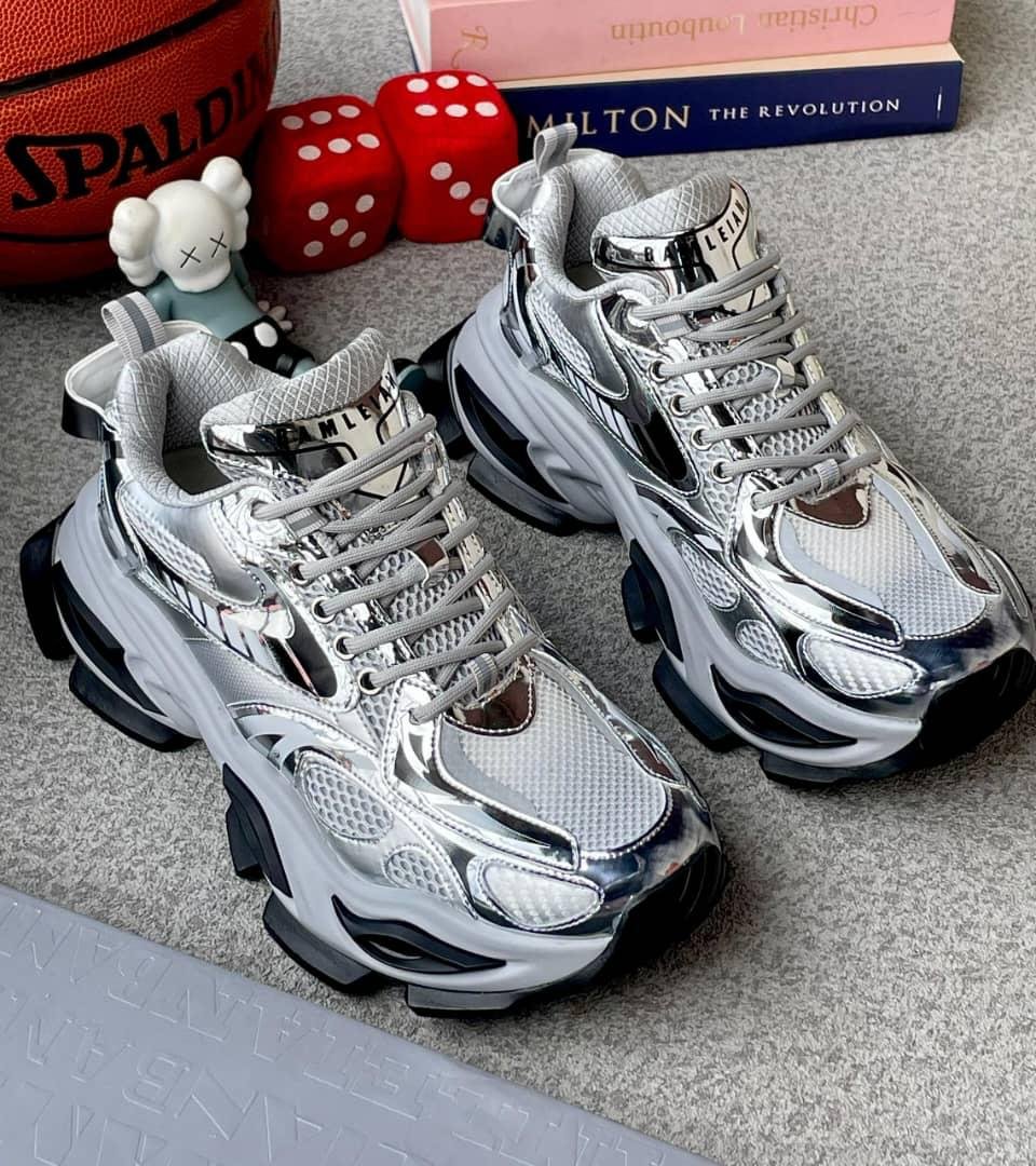 026-08-31 at 00.33.26 (1) Metallic Silver Chunky Sneakers