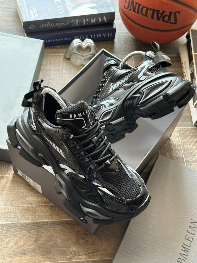 Black Chunky Mesh Sneakers Black Chunky Mesh Sneakers