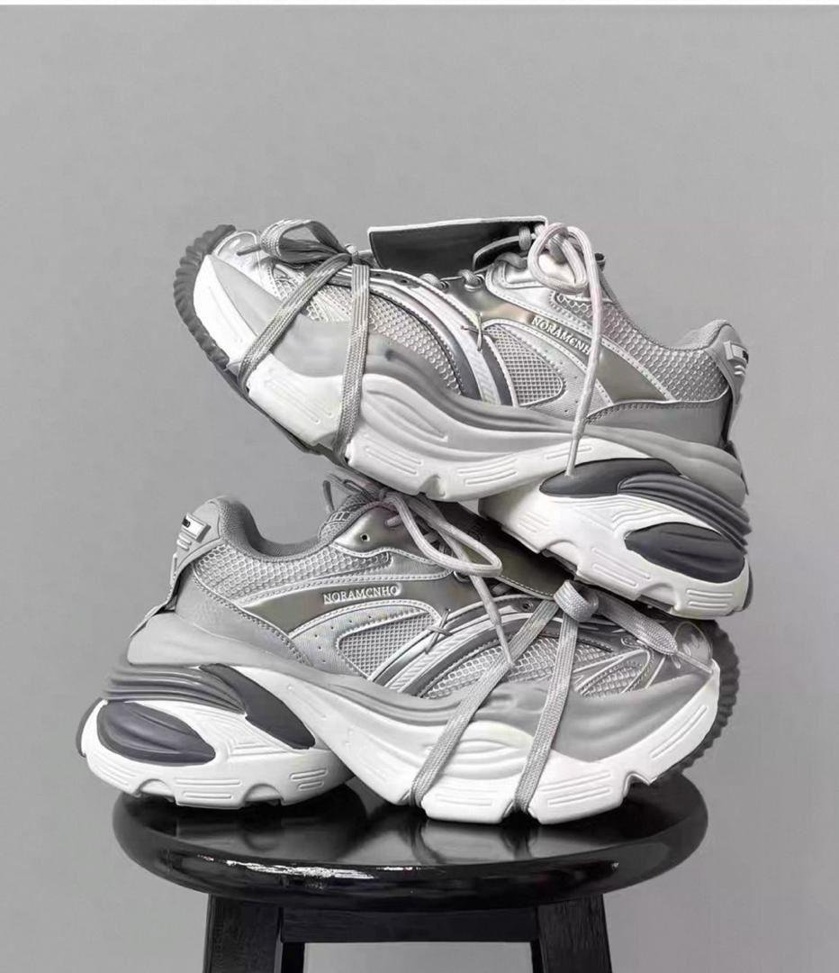 Chunky Silver Platform Sneakers Chunky Silver Platform Sneakers