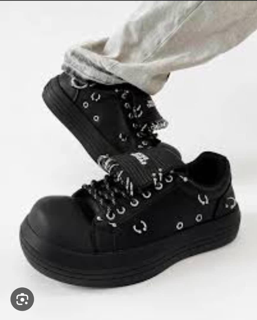 Black Chunky Platform Sneakers Black Chunky Platform Sneakers