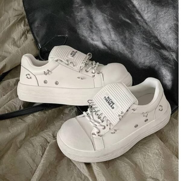 White Platform Sneakers