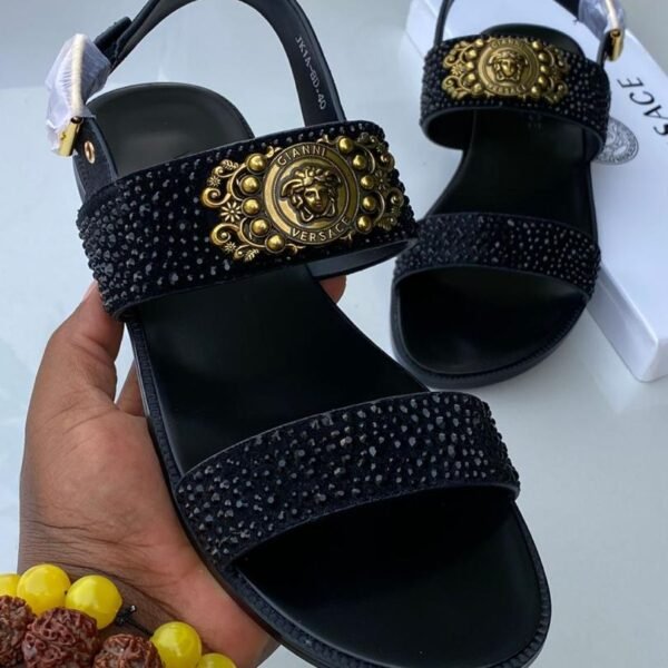 Gianni Versace black sandals