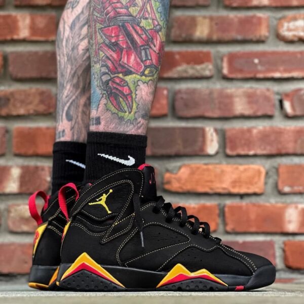 Air Jordan 7 Retro Citrus 2022 Black Orange Varsity Red Mens Sneakers Nigeria
