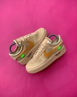 Nike Air Force 1 Low Green White Gucci Themed Mens Luxury Pattern Sneakers Casual Shoes