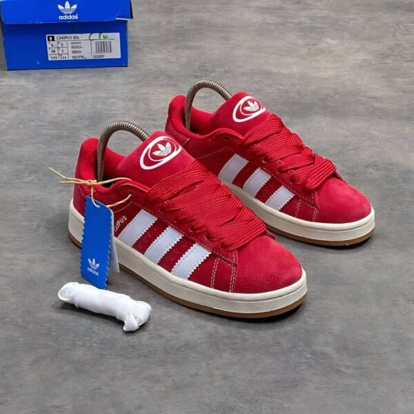 Adidas Campus 00s Better Scarlet Cloud White Off White Mens Luxury Suede Sneakers Casual Shoes